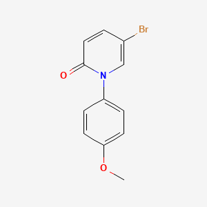 molecular formula C12H10BrNO2 B2893642 5-溴-1-(4-甲氧基苯基)吡啶-2-酮 CAS No. 914918-82-4
