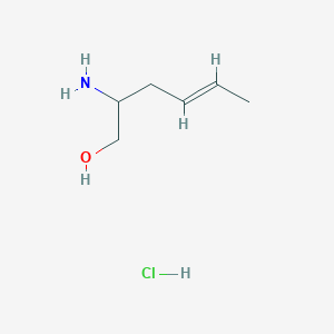 molecular formula C6H14ClNO B2893650 2-Aminohex-4-en-1-ol hydrochloride CAS No. 1807882-52-5; 863554-67-0