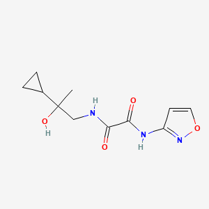 molecular formula C11H15N3O4 B2893654 N1-(2-环丙基-2-羟基丙基)-N2-(异恶唑-3-基)草酰胺 CAS No. 1286704-96-8
