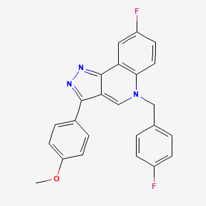 8-fluoro-5-(4-fluorobenzyl)-3-(4-methoxyphenyl)-5H-pyrazolo[4,3-c]quinoline