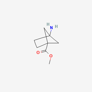 molecular formula C8H13NO2 B2893673 4-氨基双环[2.1.1]己烷-1-甲酸甲酯 CAS No. 1638767-96-0