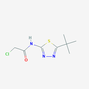 molecular formula C8H12ClN3OS B2893704 N-(5-tert-Butyl-[1,3,4]thiadiazol-2-yl)-2-chloro-acetamide CAS No. 28242-68-4