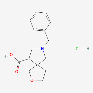 7-Benzyl-2-oxa-7-azaspiro[4.4]nonane-9-carboxylic acid hydrochloride