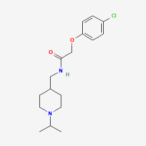 molecular formula C17H25ClN2O2 B2893726 2-(4-chlorophenoxy)-N-((1-isopropylpiperidin-4-yl)methyl)acetamide CAS No. 946326-48-3