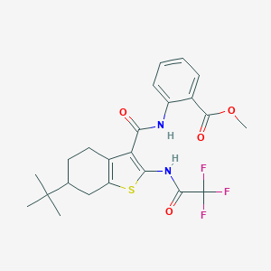 Methyl 2-[({6-tert-butyl-2-[(trifluoroacetyl)amino]-4,5,6,7-tetrahydro-1-benzothien-3-yl}carbonyl)amino]benzoate