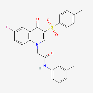 molecular formula C25H21FN2O4S B2893731 2-(6-氟-4-氧代-3-甲苯磺酰基喹啉-1(4H)-基)-N-(间甲苯基)乙酰胺 CAS No. 902291-61-6