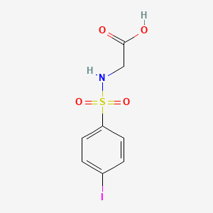 molecular formula C8H8INO4S B2893734 N-(4-iodo-benzenesulfonyl)-glycine CAS No. 89976-48-7