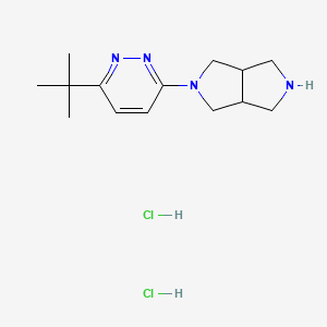 5-(6-Tert-butylpyridazin-3-yl)-2,3,3a,4,6,6a-hexahydro-1H-pyrrolo[3,4-c]pyrrole;dihydrochloride
