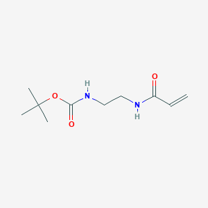 molecular formula C10H18N2O3 B2893764 叔丁基N-[2-(丙-2-烯酰胺)乙基]氨基甲酸酯 CAS No. 165196-44-1