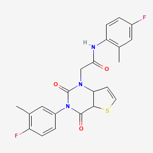 N-(4-fluoro-2-methylphenyl)-2-[3-(4-fluoro-3-methylphenyl)-2,4-dioxo-1H,2H,3H,4H-thieno[3,2-d]pyrimidin-1-yl]acetamide