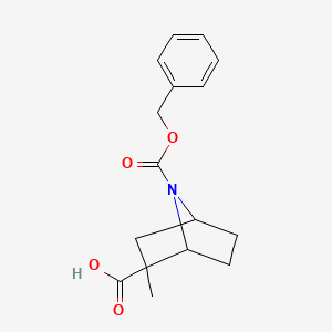 7-Benzyloxycarbonyl-2-methyl-7-azabicyclo[2.2.1]heptane-2-carboxylic acid