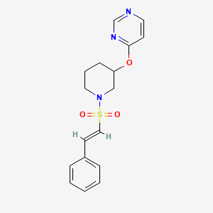 (E)-4-((1-(styrylsulfonyl)piperidin-3-yl)oxy)pyrimidine