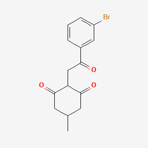 2-(2-(3-Bromophenyl)-2-oxoethyl)-5-methylcyclohexane-1,3-dione