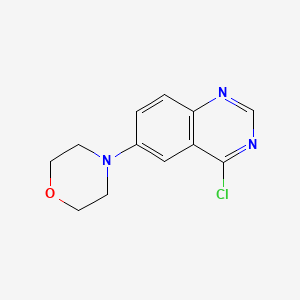 molecular formula C12H12ClN3O B2893799 4-(4-Chloroquinazolin-6-yl)morpholine CAS No. 153437-50-4