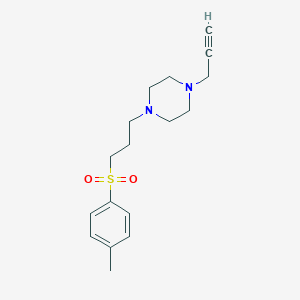 1-[3-(4-Methylphenyl)sulfonylpropyl]-4-prop-2-ynylpiperazine