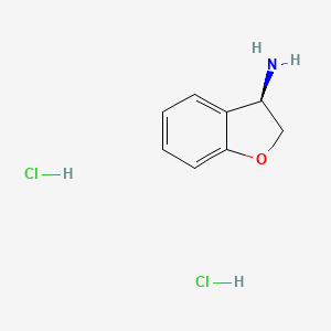 molecular formula C8H11Cl2NO B2893814 (3R)-2,3-dihydro-1-benzofuran-3-amine dihydrochloride CAS No. 2085703-04-2