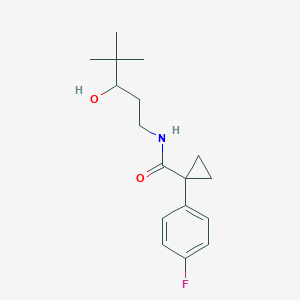 1-(4-fluorophenyl)-N-(3-hydroxy-4,4-dimethylpentyl)cyclopropanecarboxamide