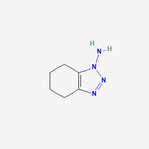 molecular formula C6H10N4 B2893827 4,5,6,7-Tetrahydrobenzotriazol-1-amine CAS No. 3400-06-4