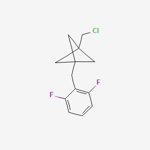 1-(Chloromethyl)-3-[(2,6-difluorophenyl)methyl]bicyclo[1.1.1]pentane