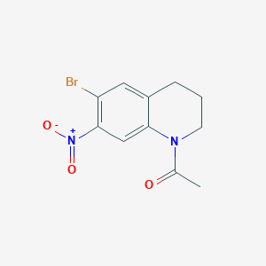 1-(6-Bromo-7-nitro-1,2,3,4-tetrahydroquinolin-1-yl)ethan-1-one