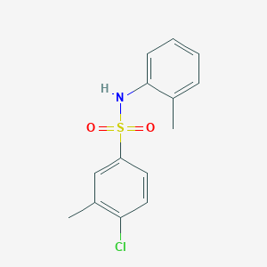 4-chloro-3-methyl-N-(2-methylphenyl)benzene-1-sulfonamide