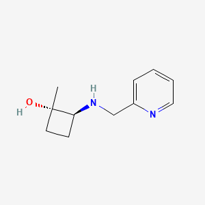 molecular formula C11H16N2O B2893835 (1S,2S)-1-甲基-2-((吡啶-2-甲基)氨基)环丁醇 CAS No. 2303549-23-5