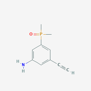molecular formula C10H12NOP B2893836 3-Dimethylphosphoryl-5-ethynylaniline CAS No. 2287299-64-1