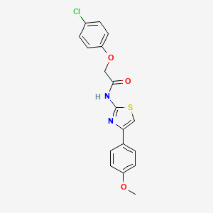 2-(4-chlorophenoxy)-N-[4-(4-methoxyphenyl)-1,3-thiazol-2-yl]acetamide