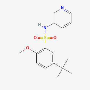 5-tert-butyl-2-methoxy-N-pyridin-3-ylbenzenesulfonamide