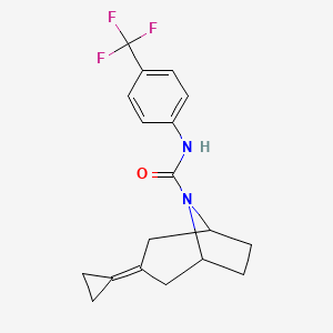 3-Cyclopropylidene-N-[4-(trifluoromethyl)phenyl]-8-azabicyclo[3.2.1]octane-8-carboxamide