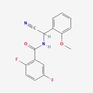 molecular formula C16H12F2N2O2 B2893861 N-[cyano(2-methoxyphenyl)methyl]-2,5-difluorobenzamide CAS No. 1355831-74-1