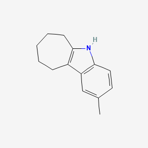 molecular formula C14H17N B2893872 2-Methyl-5,6,7,8,9,10-hexahydrocyclohepta[b]indole CAS No. 17897-01-7
