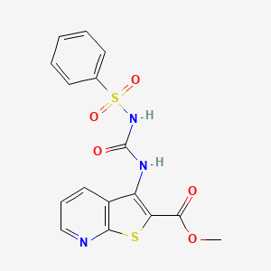 Methyl 3-({[(phenylsulfonyl)amino]carbonyl}amino)thieno[2,3-b]pyridine-2-carboxylate