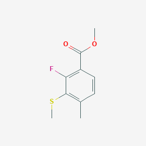 molecular formula C10H11FO2S B2893883 2-氟-4-甲基-3-(甲硫基)苯甲酸甲酯 CAS No. 1823322-27-5