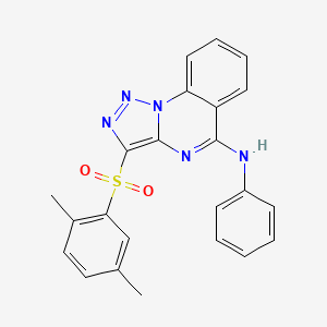 3-[(2,5-dimethylphenyl)sulfonyl]-N-phenyl[1,2,3]triazolo[1,5-a]quinazolin-5-amine