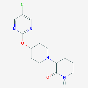 3-[4-(5-Chloropyrimidin-2-yl)oxypiperidin-1-yl]piperidin-2-one