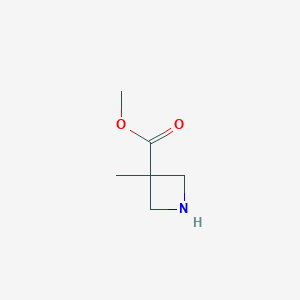 molecular formula C6H11NO2 B2893887 Methyl 3-methylazetidine-3-carboxylate CAS No. 1115114-91-4