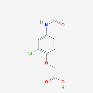 molecular formula C10H10ClNO4 B2893893 2-(4-Acetamido-2-chlorophenoxy)acetic acid CAS No. 855932-02-4