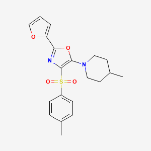1-{2-(Furan-2-yl)-4-[(4-methylphenyl)sulfonyl]-1,3-oxazol-5-yl}-4-methylpiperidine