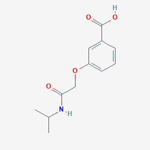 molecular formula C12H15NO4 B2893914 3-{[(Propan-2-yl)carbamoyl]methoxy}benzoic acid CAS No. 953907-45-4