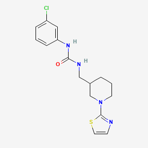 1-(3-Chlorophenyl)-3-((1-(thiazol-2-yl)piperidin-3-yl)methyl)urea
