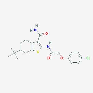 6-Tert-butyl-2-{[(4-chlorophenoxy)acetyl]amino}-4,5,6,7-tetrahydro-1-benzothiophene-3-carboxamide