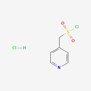 molecular formula C6H7Cl2NO2S B2893940 Pyridin-4-ylmethanesulfonyl chloride hydrochloride CAS No. 130820-88-1; 683812-81-9