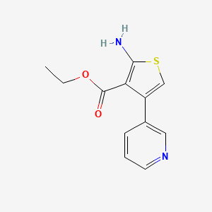 molecular formula C12H12N2O2S B2893959 Ethyl 2-amino-4-(pyridin-3-yl)thiophene-3-carboxylate CAS No. 331975-81-6