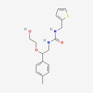 molecular formula C17H22N2O3S B2893966 1-(2-(2-Hydroxyethoxy)-2-(p-tolyl)ethyl)-3-(thiophen-2-ylmethyl)urea CAS No. 1795414-23-1