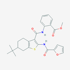 Methyl 2-({[6-tert-butyl-2-(2-furoylamino)-4,5,6,7-tetrahydro-1-benzothien-3-yl]carbonyl}amino)benzoate