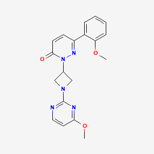 molecular formula C19H19N5O3 B2893973 6-(2-Methoxyphenyl)-2-[1-(4-methoxypyrimidin-2-yl)azetidin-3-yl]-2,3-dihydropyridazin-3-one CAS No. 2380081-05-8