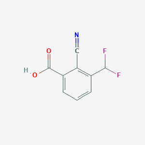 molecular formula C9H5F2NO2 B2893982 2-Cyano-3-(difluoromethyl)benzoic acid CAS No. 2248384-84-9