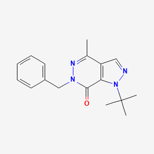 molecular formula C17H20N4O B2893984 6-benzyl-1-(tert-butyl)-4-methyl-1H-pyrazolo[3,4-d]pyridazin-7(6H)-one CAS No. 1171549-40-8