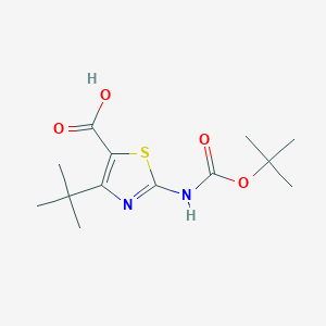 4-Tert-butyl-2-[(2-methylpropan-2-yl)oxycarbonylamino]-1,3-thiazole-5-carboxylic acid